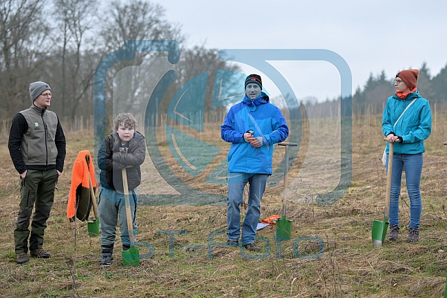 Eishockey, Herren, DEL, Saison 2023-2024, ERC Ingolstadt - Baumpflanzaktion, 02.03.2024