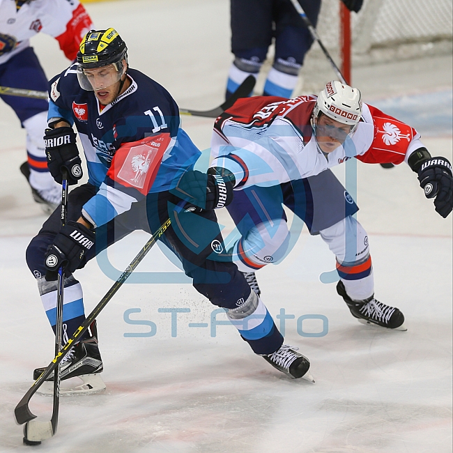 INGOLSTADT, GERMANY - SEPTEMBER 03:  Champions Hockey League ERC Ingolstadt vs Vaxjo Lakers am September 3, 2015 in Ingolstadt, Germany. 