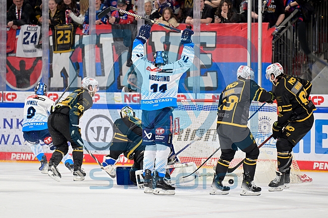 Eishockey, Herren, DEL, Saison 2024-2025, Playoffs Viertelfinale, Spiel 6, Nürnberg Ice Tigers - ERC Ingolstadt, 28.03.2025