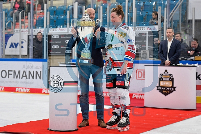 Eishockey, Frauen, DFEL, Playoffs, Finale, Spiel 3, Saison 2023-2024, ERC Ingolstadt - ECDC Memmingen Indians, 23.03.2024