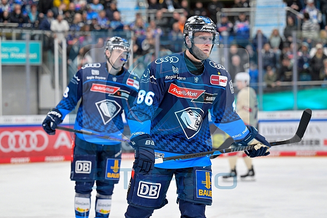 Eishockey, Herren, DEL, Saison 2024-2025, Playoffs Viertelfinale, Spiel 1, ERC Ingolstadt - Nürnberg Ice Tigers, 16.03.2025