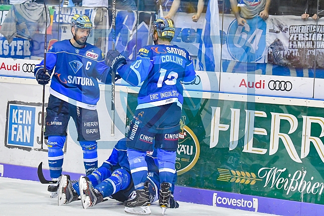 ERC Ingolstadt - Adler Mannheim, Eishockey, DEL, Deutsche Eishockey Liga, Playoffs, Viertelfinale, Spiel 5, 23.03.2018