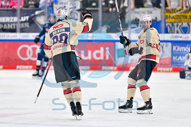 Eishockey, Herren, DEL, Saison 2024-2025, Playoffs Viertelfinale, Spiel 5, ERC Ingolstadt - Nürnberg Ice Tigers, 26.03.2025