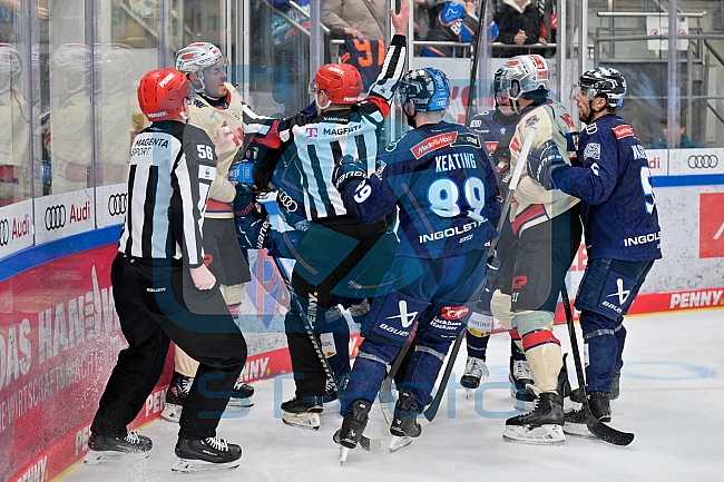 Eishockey, Herren, DEL, Saison 2024-2025, Playoffs Viertelfinale, Spiel 5, ERC Ingolstadt - Nürnberg Ice Tigers, 26.03.2025