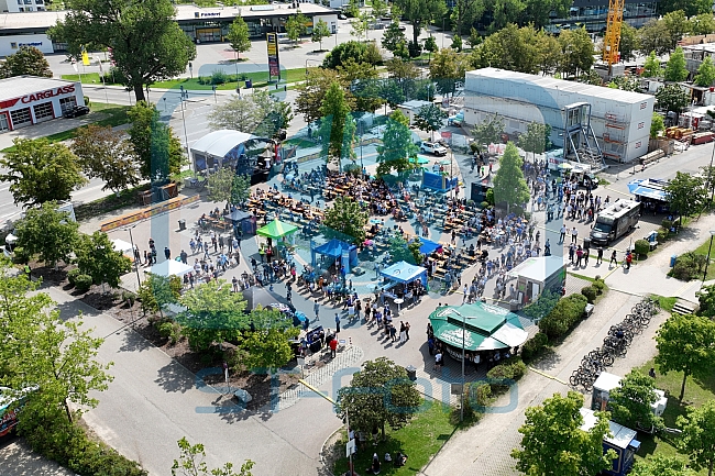 Eishockey, Herren, DEL, Saison 2023-2024, ERC Ingolstadt - Saisoneröffnungsfeier - Drohnenfotos, 13.08.2023