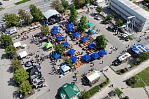 Eishockey, Herren, DEL, Saison 2023-2024, ERC Ingolstadt - Saisoneröffnungsfeier - Drohnenfotos, 13.08.2023