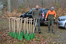 Eishockey, Herren, DEL, Saison 2023-2024, ERC Ingolstadt - Baumpflanzaktion, 02.03.2024