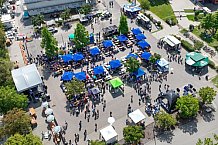 Eishockey, Herren, DEL, Saison 2023-2024, ERC Ingolstadt - Saisoneröffnungsfeier - Drohnenfotos, 13.08.2023