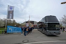 Eishockey, Herren, DEL, Saison 2022-2023, Playoff-Finale - Spiel 1, ERC Ingolstadt - Abfahrt vor Finalspiel 1, 14.04.2023