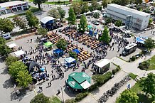 Eishockey, Herren, DEL, Saison 2023-2024, ERC Ingolstadt - Saisoneröffnungsfeier - Drohnenfotos, 13.08.2023