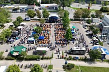 Eishockey, Herren, DEL, Saison 2023-2024, ERC Ingolstadt - Saisoneröffnungsfeier - Drohnenfotos, 13.08.2023