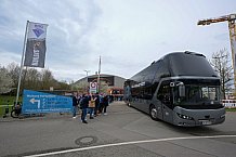 Eishockey, Herren, DEL, Saison 2022-2023, Playoff-Finale - Spiel 1, ERC Ingolstadt - Abfahrt vor Finalspiel 1, 14.04.2023