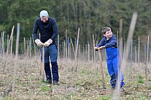 Eishockey, Herren, DEL, Saison 2023-2024, ERC Ingolstadt - Baumpflanzaktion, 02.03.2024
