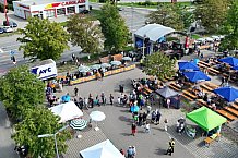 Eishockey, Herren, DEL, Saison 2023-2024, ERC Ingolstadt - Saisoneröffnungsfeier - Drohnenfotos, 13.08.2023