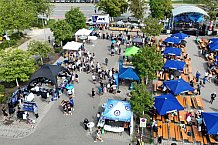 Eishockey, Herren, DEL, Saison 2023-2024, ERC Ingolstadt - Saisoneröffnungsfeier - Drohnenfotos, 13.08.2023