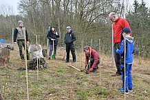 Eishockey, Herren, DEL, Saison 2023-2024, ERC Ingolstadt - Baumpflanzaktion, 02.03.2024