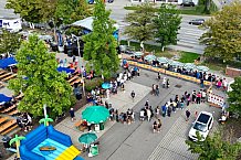 Eishockey, Herren, DEL, Saison 2023-2024, ERC Ingolstadt - Saisoneröffnungsfeier - Drohnenfotos, 13.08.2023