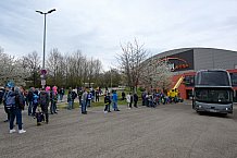 Eishockey, Herren, DEL, Saison 2022-2023, Playoff-Finale - Spiel 1, ERC Ingolstadt - Abfahrt vor Finalspiel 1, 14.04.2023
