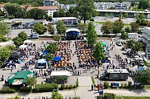 Eishockey, Herren, DEL, Saison 2023-2024, ERC Ingolstadt - Saisoneröffnungsfeier - Drohnenfotos, 13.08.2023