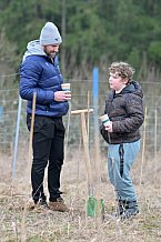 Eishockey, Herren, DEL, Saison 2023-2024, ERC Ingolstadt - Baumpflanzaktion, 02.03.2024