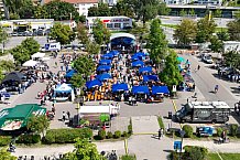 Eishockey, Herren, DEL, Saison 2023-2024, ERC Ingolstadt - Saisoneröffnungsfeier - Drohnenfotos, 13.08.2023