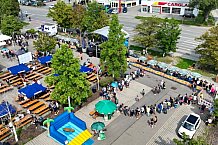 Eishockey, Herren, DEL, Saison 2023-2024, ERC Ingolstadt - Saisoneröffnungsfeier - Drohnenfotos, 13.08.2023