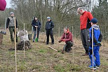 Eishockey, Herren, DEL, Saison 2023-2024, ERC Ingolstadt - Baumpflanzaktion, 02.03.2024
