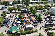 Eishockey, Herren, DEL, Saison 2023-2024, ERC Ingolstadt - Saisoneröffnungsfeier - Drohnenfotos, 13.08.2023