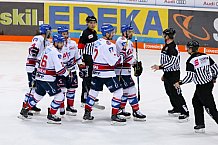 ERC Ingolstadt - Adler Mannheim, Eishockey, DEL, Deutsche Eishockey Liga, Playoffs, Viertelfinale, Spiel 1, 14.03.2018