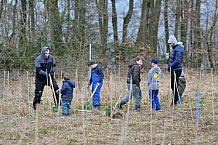 Eishockey, Herren, DEL, Saison 2023-2024, ERC Ingolstadt - Baumpflanzaktion, 02.03.2024