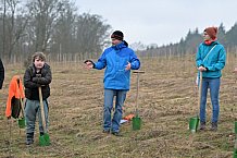 Eishockey, Herren, DEL, Saison 2023-2024, ERC Ingolstadt - Baumpflanzaktion, 02.03.2024