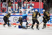 Eishockey, Herren, DEL, Saison 2024-2025, Playoffs Viertelfinale, Spiel 6, Nürnberg Ice Tigers - ERC Ingolstadt, 28.03.2025