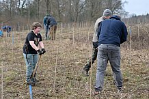 Eishockey, Herren, DEL, Saison 2023-2024, ERC Ingolstadt - Baumpflanzaktion, 02.03.2024