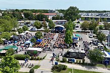 Eishockey, Herren, DEL, Saison 2023-2024, ERC Ingolstadt - Saisoneröffnungsfeier - Drohnenfotos, 13.08.2023