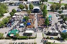 Eishockey, Herren, DEL, Saison 2023-2024, ERC Ingolstadt - Saisoneröffnungsfeier - Drohnenfotos, 13.08.2023