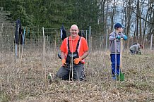 Eishockey, Herren, DEL, Saison 2023-2024, ERC Ingolstadt - Baumpflanzaktion, 02.03.2024