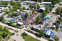 Eishockey, Herren, DEL, Saison 2023-2024, ERC Ingolstadt - Saisoneröffnungsfeier - Drohnenfotos, 13.08.2023