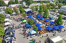 Eishockey, Herren, DEL, Saison 2023-2024, ERC Ingolstadt - Saisoneröffnungsfeier - Drohnenfotos, 13.08.2023