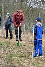 Eishockey, Herren, DEL, Saison 2023-2024, ERC Ingolstadt - Baumpflanzaktion, 02.03.2024